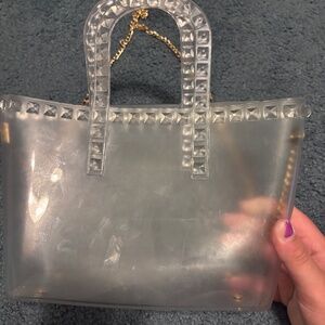 Clear purse with Chain